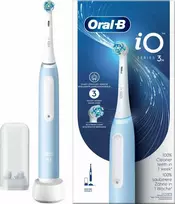Oral-B Elektrinis dantų šepetėlis | iO3N | Įkraunamas | Suaugusiems | Šepetėlių skaičius galvutės įeina 1 | Number of teeth brushing modes 3 | Ice Mėlyna