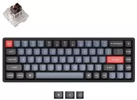 „Keychron K6Pro 65% Alu RGB Brown H“ klaviatūra K6P-J3-DE