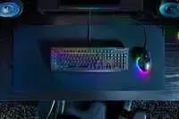 Razer BlackWidow V4 X Gaming -klaviatūra, Full Size, RGB - Žalias Switches, ISO (DE)