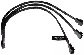 Alphacool Y-Splitter 4-pin to 3x 4-pin PWM 30cm – juodas