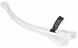 Alphacool Y-Splitter 4-pin to 2x 4-pin PWM 15cm – baltas