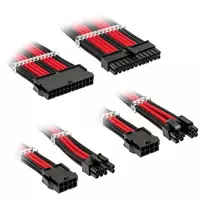 Kolink Core Standard Braided Cable Extension Kit – Jet Juodas/Racing Raudona