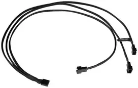 Alphacool Y-Splitter 4-pin to 3x 4-pin PWM 60cm – juodas