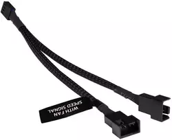 Alphacool Y-Splitter 4-pin to 2x 4-pin PWM 15cm – juodas