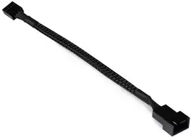 Alphacool fan cable 4-pin to 4-pin extension 15cm – juodas