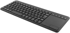 Belaidė mini klaviatūra su jutikliniu kilimėliu, šiaurietišku išdėstymu, USB nano imtuvu, juoda DELTACO / TB-504