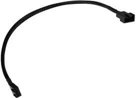 Alphacool fan cable 4-pin to 4-pin extension 30cm – juodas