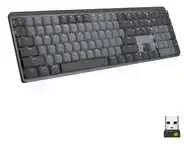 Belaidė klaviatūra Logitech MX MECHANICAL, išdėstymas: Šveicarų (Qwertz),"Tactile Quiet", pilkos spalvos