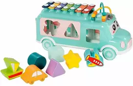 Ventiliatorius Maltec Malplay Žaislinis muzikinis autobusiukas su metalofonu– rūšiuotojas