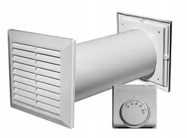 Ventiliatorius AWENTA Awenta CM100 Cozy Move 4in1 ventiliacijos komplektas su baltu termostatu