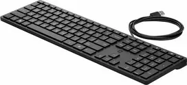 Hewlett Packard (HP) Klaviatūra HP Halley kabelis, juodas, JAV (9SR37AA)