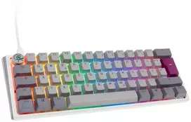 Klaviatūra Ducky Ducky One 3 Mist Pilkas Mini Klaviatūra žaidimams, RGB LED - MX-Silent-Raudona