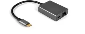 Spacetronik Daugiaportis USB-C su USB-C + RJ45 SPU-M08 gigabito