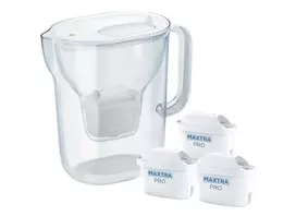 Filtravimo ąsotis „Brita Style Essential“ su 3 „MaxtraPro PP“ filtrų kasetėmis (baltas)