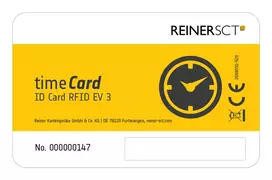 Reiner SCT timeCard Premium card MIFARE DESFire EV3 RFID žyma Juoda, Balta, Geltona 50 vnt