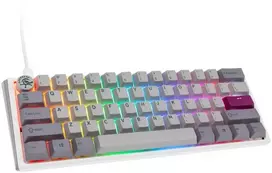 Ducky One 3 Mist Pilkas Mini žaidimų klaviatūra RGB LED – MX-Ergo-Clear US išdėstymas