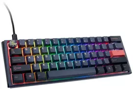 Ducky One 3 Cosmic Mėlyna Mini žaidimų klaviatūra RGB LED – MX-Ergo-Clear US išdėstymas