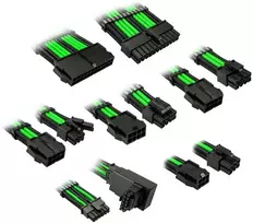 Kolink Core Pro Braided Cable Extension Kit 12V-2×6 Type 1 – Venom Žalias