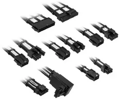 Kolink Core Pro Braided Cable Extension Kit 12V-2×6 Type 2 – Jet Juodas/Brilliant Baltas