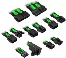 Kolink Core Pro Braided Cable Extension Kit 12V-2×6 Type 2 – Venom Žalias