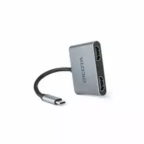 Dokų Stotis - DICOTA D32063 4-in-1 USB-C 4K HDMI Sidabrinė