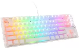 Ducky One 3 Aura Baltas TKL žaidimų klaviatūra RGB LED – Kailh Jellyfish Y US išdėstymas