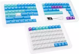 Klaviatūra Ducky x MK „Ledo šalies“ klavišų dangtelių rinkinys
