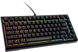 Ducky Tinker 75 žaidimų klaviatūra, RGB, juodas – MX-Mėlyna ANSI išdėstymas