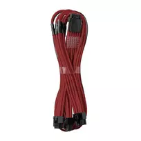 CableMod C-Series PRO ModMesh 12VHPWR to 3x PCI-e Cable for Corsair – 60cm, raudonos spalvos