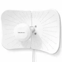 Qoltec parabolinė 4G 5G LTE antena | 2x19 dBi | kryptinė | lauko | 1710–2700 MHz | 3300–4200 MHz | N tipo moteriškas jungtis | atspari vandeniui | 5 m