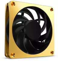 Alphacool Apex Stealth Metall Power korpuso ventiliatorius 120 mm, 3.000 U/min – auksinis