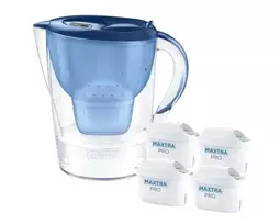„Brita Marella“ vandens filtruojantis ąsotis + 4 „MaxtraProPP“ filtrai (2,4 l; mėlynas)