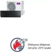 Sieninis oro kondicionierius AlpicAir AWI/O-54HRDC1TB 5.2/5.6 kW (juodas)