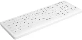 Klaviatūra Contour Dizainas Contour „Active Key ClassicClean“ silikoninis dangtelis, kompaktiškas, baltas PN C7000, 135 mm, 370 mm, 20 mm, 200 g, baltas