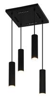 PENDANT LIGHT ICEL 4XGU10 MATT BLACK