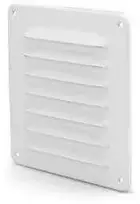 Ventiliatorius FRESH Metalinės grotelės 155x155 mm baltos 471656