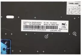 Lenovo 5N20V43046, Klaviatūra, Klaviatūros apšvietimas, Lenovo, ThinkPad X13 Gen 1