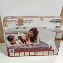 Ecost prekė po grąžinimo Cayenne 49590 šildytuvas, keraminis stiklas LCD 1000 W, balta (Atnaujinta)