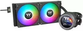 Vandens aušinimas Thermaltake Thermaltake TH240 V2 Ultra EX ARGB CPU „viskas viename“ skysčio aušintuvas, aušinamas vandeniu (juodas)