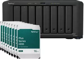 Serveris Synology DS1823xs+ 128TB Plus HDD NAS paketas su 8x 16TB Synology Plus HDD 3,5 colio SATA kietuoju disku
