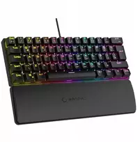 Mėlyna Klaviatūra žaidimams Rampage PLOWER RMP Mėlyna su laidu mechaninė su pašvietimu juoda