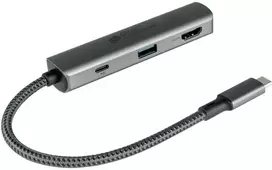 Good Connections HUB USB Geros jungtys Geros jungtys USB-C-Hub (3 prievadų) anthrazit
