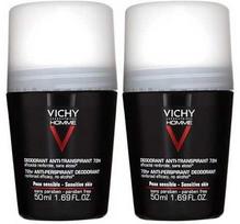 Vichy Homme 72H Extreme-Control Anti Perspirant antiperspirantas vyrams, 2 x 50 ml
