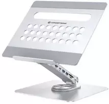 Carruzzo Conceptronic DONN27G nešiojamojo kompiuterio stovas Sidabras