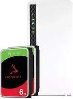 Serveris QNAP TS-233 12TB Seagate IronWolf NAS paketas su 2x 6TB Seagate IronWolf 3,5 colio SATA kietuoju disku