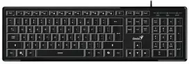 Genius SlimStar 820 klaviatūra su laidu (USB) CZ/SK, juoda