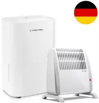 Ventiliatorius Oro sausintuvas Trotec TTK 66 E ir konvekcinis mini šildytuvas Trotec TCH 1 E