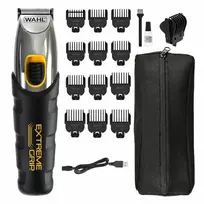 Barzdaskutė Barzdos kirpimo mašinėlė - WAHL Extreme Grip, 12 Ilgio Nustatymai, Juoda