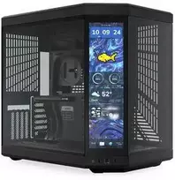 Hyte Y70 Touch Infinite (juodas, Tempered Glass x 2)