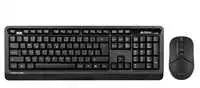 A4Tech FG1012S Rinkinys klaviatūra CZ, juoda su belaide optine pele, 2.4 [Ghz]